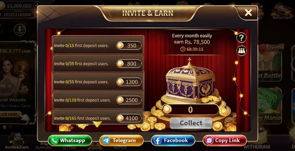 Royalx777 Invite and Earn