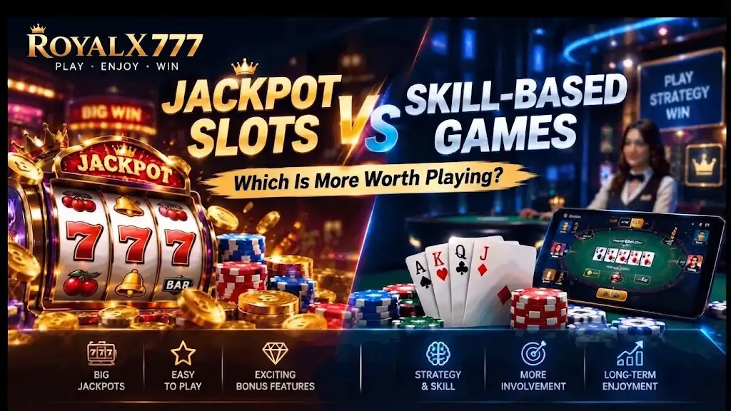 RoyalX777 Jackpot Vs Skill Based Games